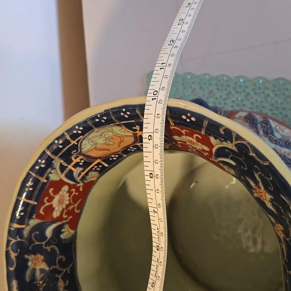 Vintage Victoria ware handpainted Japanese Jardinaire jar - Picture 7 of 11